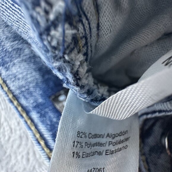 Venus Flare Leg Jeans Womens Size 10 Ankle Slit Button Fly Acid Wash Blue - Picture 6 of 12